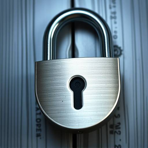 Imagen ilustrativa de un candado cerrado, simbolizando la seguridad y protecci贸n de la informaci贸n