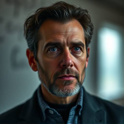 Portrait de Luc Dubois, professeur de cinéma et de jeu devant la caméra à l'Académie de Théâtre Lumière.