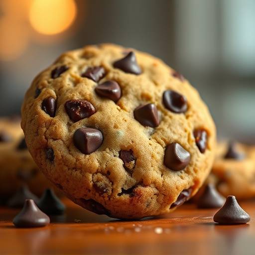 Una galleta con chispas de chocolate, representando una cookie de navegador.